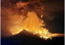 Gunung Ruang meletus,PVMBG mengeluarkan peringatan Tsunami