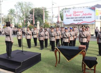 Rotasi Jabatan di Polres Bantul, Kapolres Tekankan Profesionalisme dan Integritas