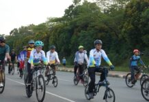 Meriah! Ribuan Pesepeda Ikuti “Gowes Bersama BP Batam” Peringati Hari Bakti ke-54