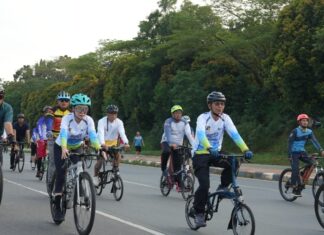 Meriah! Ribuan Pesepeda Ikuti “Gowes Bersama BP Batam” Peringati Hari Bakti ke-54
