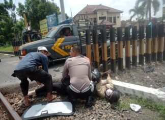 3 Orang Tewas Tertabrak Kereta Api di Sleman