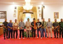 Sekda Lingga Sambut Rombongan Kementerian Pertahanan di Gedung Daerah Daik Lingga