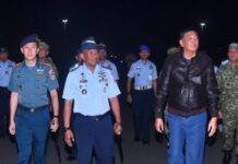 Menhan Sambagi Lanud RSA Natuna, Sampaikan Pesan Strategis