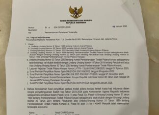 Mantan Menteri Agama Yaqut Cholil Qoumas jadi Tersangka Korupsi Kuota Haji