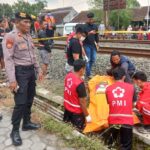 Warga Godean Tewas Tertabrak Kereta Api