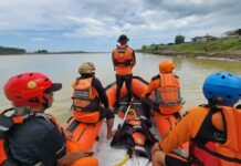 Pencarian Korban Tengggalam di Muara Sungai Serang Kulon Progo Belum Membuahkan Hasil