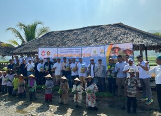 Program Tanam Padi Unggul PS 08 di Carita mendapat dukungan penuh dari Jupnas Gizi