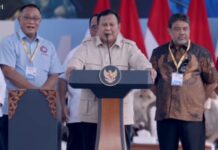 Presiden Prabowo Hadiri Hari Buruh di Silang Monas
