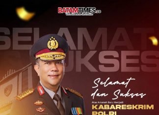 Redaksi Batamtimes.co Ucapkan Selamat dan Sukses kepada Komjen Pol Asep Safrudin sebagai Kabareskrim Polri