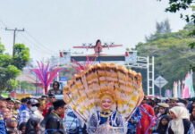 PIA Lanud Raden Sadjad Raih Juara III Karnaval Budaya HUT ke-27 Kabupaten Natuna