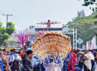 PIA Lanud Raden Sadjad Raih Juara III Karnaval Budaya HUT ke-27 Kabupaten Natuna