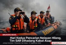 Hari Kedua Pencarian Nelayan Hilang, Tim SAR Gabungan Dihadapkan Tantangan Kabut Asap