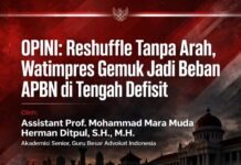 OPINI: Reshuffle Tanpa Arah, Watimpres Gemuk Jadi Beban APBN di Tengah Defisit