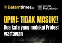 OPINI: “Tidak Masuk!!” Dua Kata Yang Melukai Profesi Wartawan