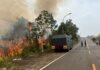 Lahan Terbakar Seluas 4 Hektare Berhasil Dipadamkan